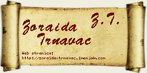 Zoraida Trnavac vizit kartica